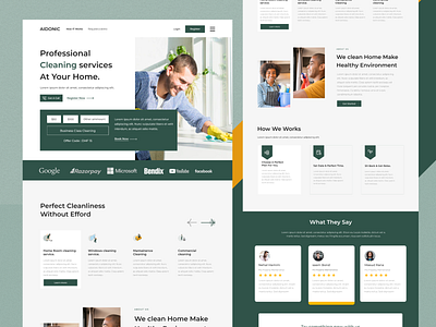 Cleaning Service Landing page