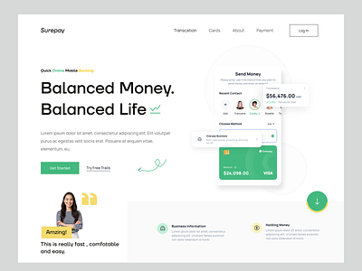 Finance Landing Page.