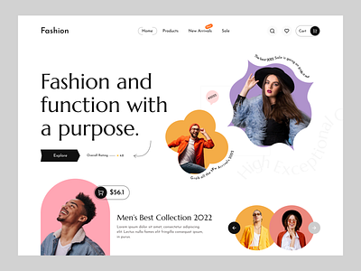 Fashion Website landing page. appaerel article clothing clothing company ecommerce fashion figma homepage landing page lookbook mockup outfit shop store style trend typography ui user interface website