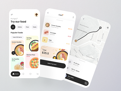 Food Delivery App Concept.