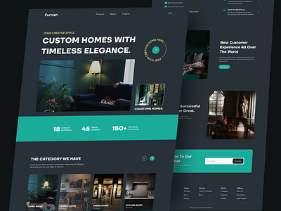 Interior Design Landing Page.