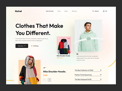 Fashion Landing Page. clothing line ecommerce ecommerce web fashion fashion bolgger fashion brand fashion landing page homepage landingpage mens menswar mockup outfit simple studio style summer typograhy website website design