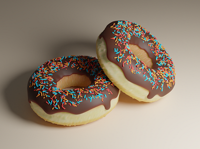 Chocolate Donut 3d 3dartist 3dmodeling branding graphic design ui