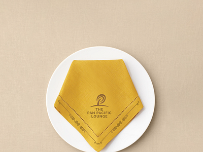 Napkin design mockup. advertising branding concept creative design mockup napkin napkindesign restaurant socialmedia