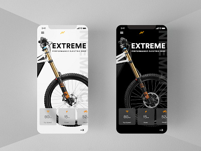 Electronic Bike App Design Concept