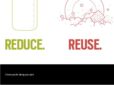 Reduce. Reuse. Recycle. green poster recycle