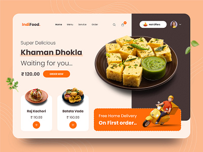 Indian Restaurant Food Web App delivery app