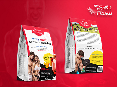 The Better Fitness Pouch Design branding design fitness graphic pouch protein