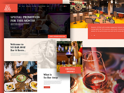 So Bar Away Home Page bar design dribbble drink free graphic hard drink home homepage homepage design hotel inspiration juice landing page landingpage restaurant ui ui ux design ux website design