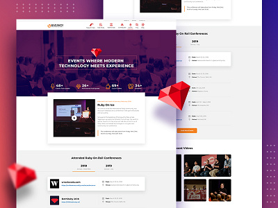 Ruby On Rails Conference Page Design