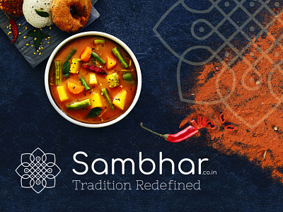 Sambhar.co.in Logo Design branding design dosa dribbble food graphic idli illustration inspiration logo logo design rangoli restaurant sambar sambhar south south indian south indian food ui ux design