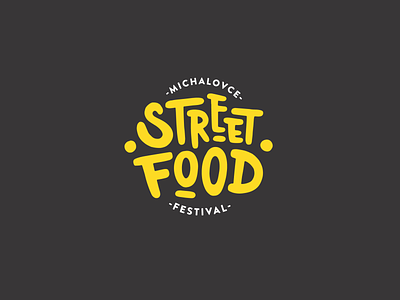Street Food Festival logo badge branding custom design festival food icon logo logotype street typography