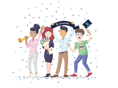 Sucess! accessibility character handbook illustration office team ux