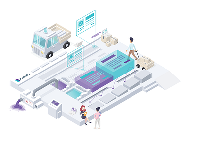 Monsido Color contrast checker + Heartbeat accessibility branding contrast design heart illustration isometric platform team ux work