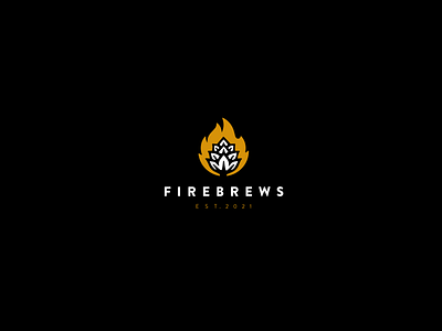 FIREBREWS logo artisan beer branding brewery logo logotype mark