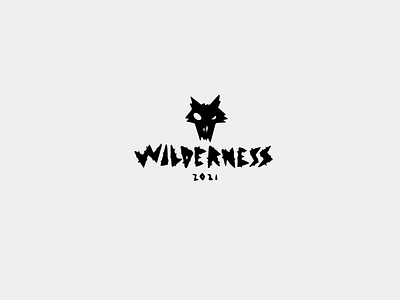 Wilderness logo design head logo logotype mark typography wolf