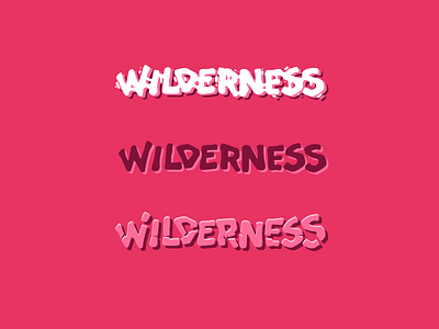 Wilderness logo concept logo logotype typography