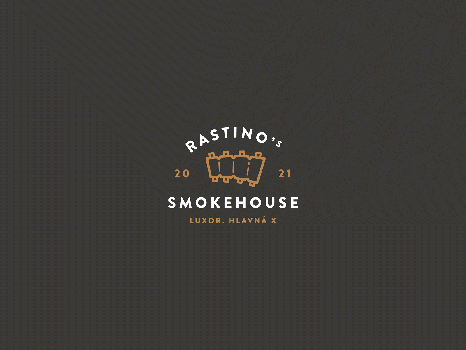 Rastino's Smokehouse bbq branding grill logo logotype restaurant smokehouse
