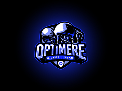 Optimere sports teams branding gaming illustration logo sport team vector