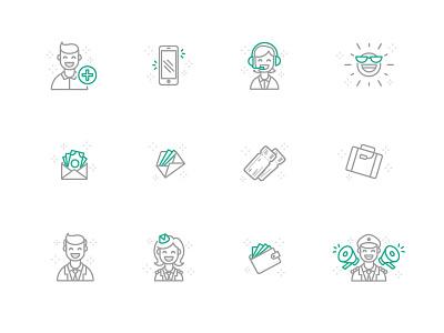 Airport icons airport flight icon illustration set