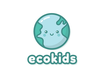 Ecokids logo earth eco friendly environment kids logo