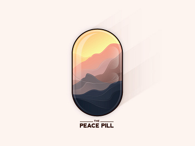 Peacepill illustration landscape peace pill