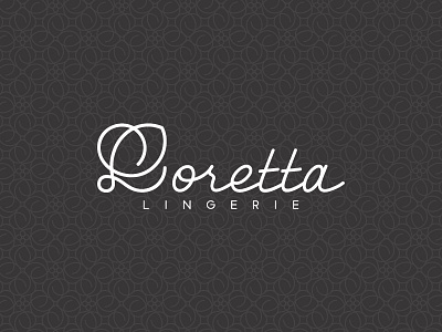 Loretta logotype custom lettering lingerie logo logotype typography