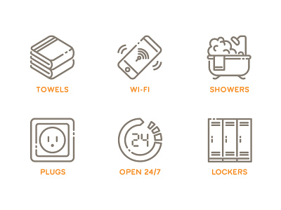 Hostel web icons