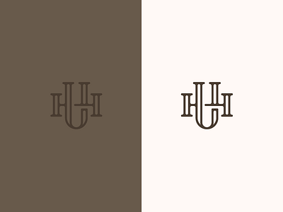 UH monogram logo logotype mark monogram typography