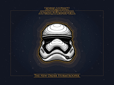 The New Order Stormtrooper artwork badge illustration star stormtrooper wars