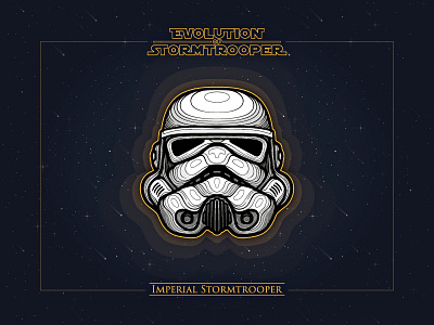 Imperial Stormtrooper artwork badge illustration star stormtrooper wars