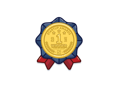 Winner Badge 1st awards badge illustration place winner