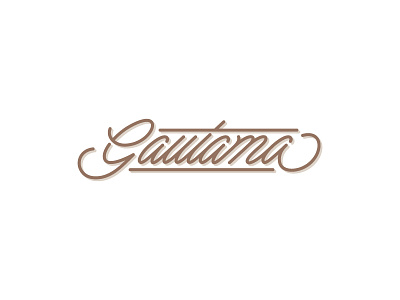 Gautama logo custom logo logotype typeface typogrpahy