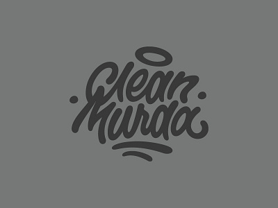 Clean Murda logo custom graffiti lettering logo logotype personal typeface typography