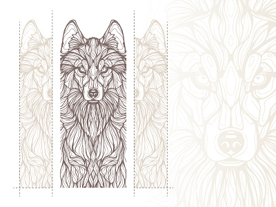 The Wilderness: The Wolf art drawing illustration series wolf