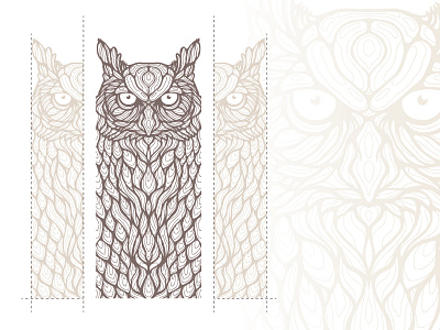 The Wilderness: The Owl art drawing illustration owl series