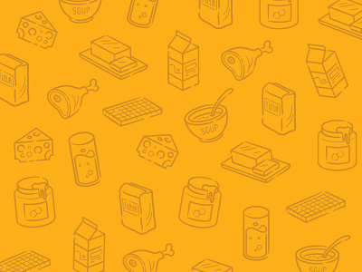 Food icons food icon illustration pattern