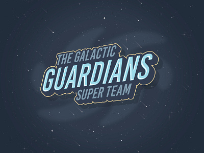 Good Team guardians logo space team typography