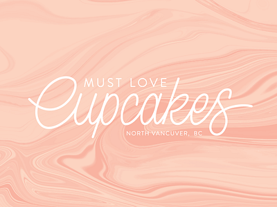 Must Love Cupcakes Logo bakery brand branding cupcake lettering logo logotype typography