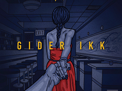 Gider Ikke album back behind cover danish girl hands illustration music rap spotify