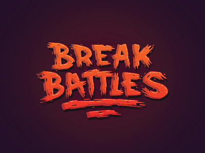 Break Battles logotype 2 battle break font game lettering logo logotype mobile type typography