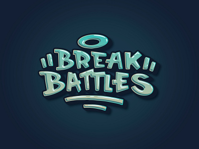 Break Battles logotype 3 battle break font game graffiti lettering logo logotype mobile type typography