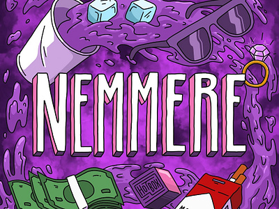 Nemmere - Single Art Cover album artwork chill cover drank music purple rap smoke vibes