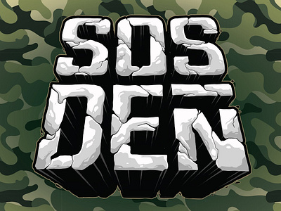 SOS DAY custom event lettering logotype typography