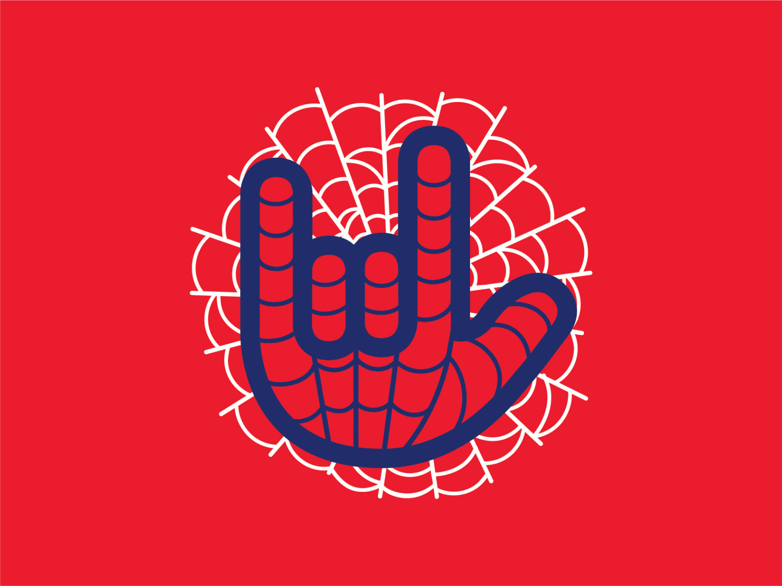 spiderman hand sign