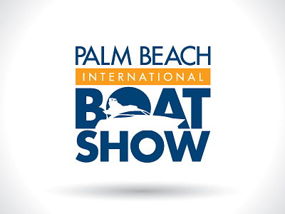 PBI Boat Show Logo Concept boat show boating logo palm beach simple design