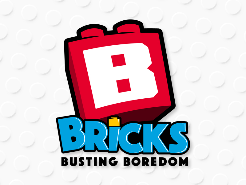 Bricks Busting Boredom Logo by Cameron Crotts on Dribbble