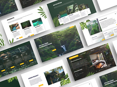 Stunning website for a jungle hotel booking design interface product design ui ux