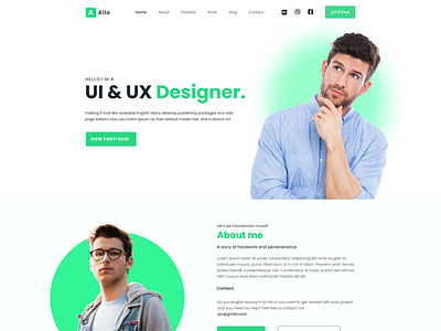 Portfolo Website design UI/UX Design animation portfolo web portfolo website design ui ui ux design website design