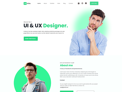 Portfolo Website design UI/UX Design